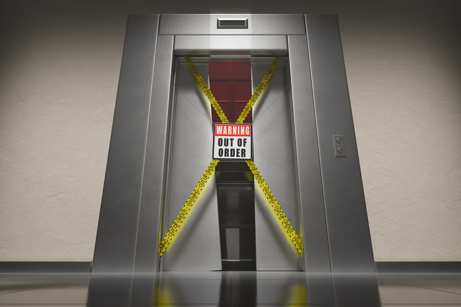 Broken Elevator Doors