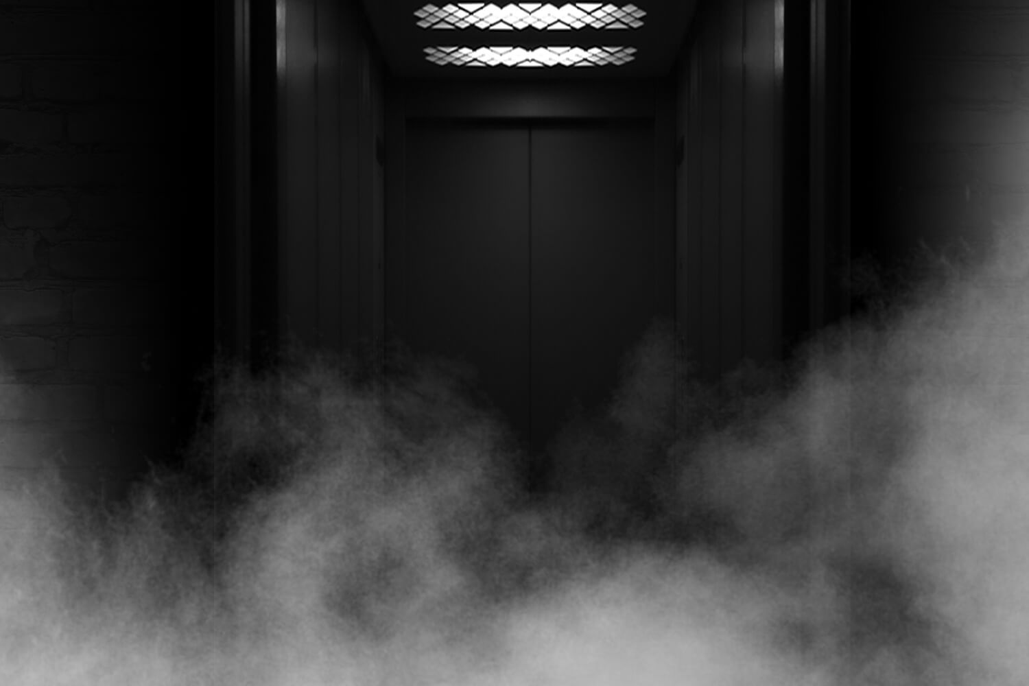 Smoke filled elevator